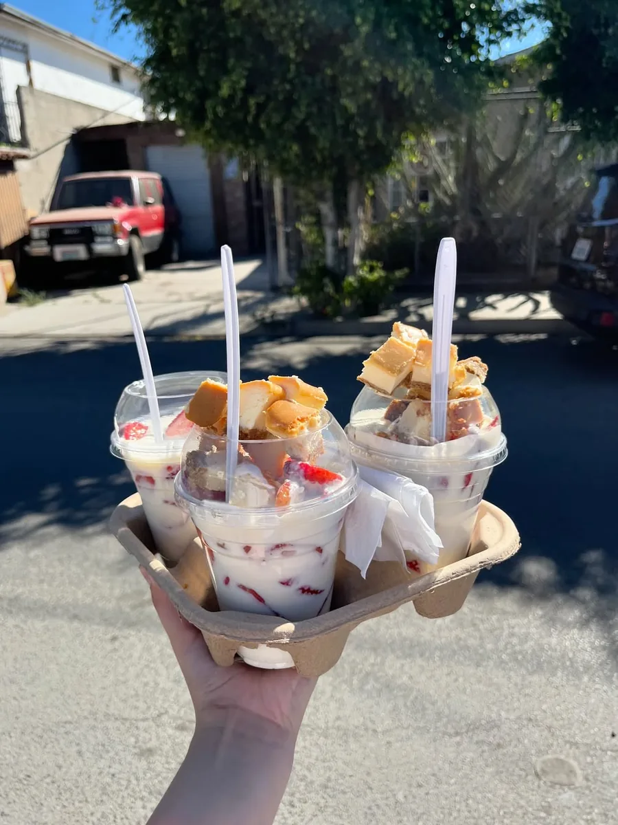 Fresas con crema de Casa Noaah