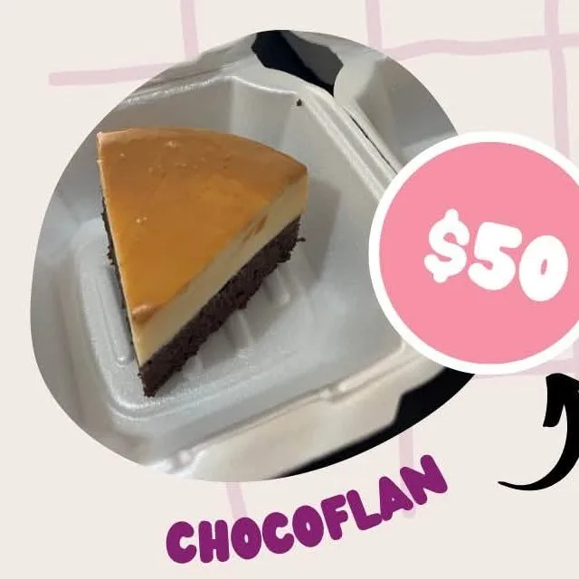 Chocoflan Slice