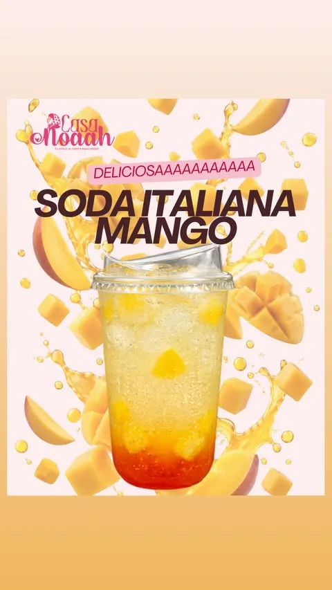 Mango Italian Soda